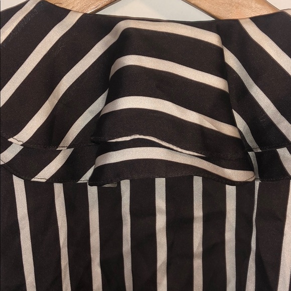 Lauren Ralph Lauren Tenney Striped Ruffle Blouse - Picture 6 of 8